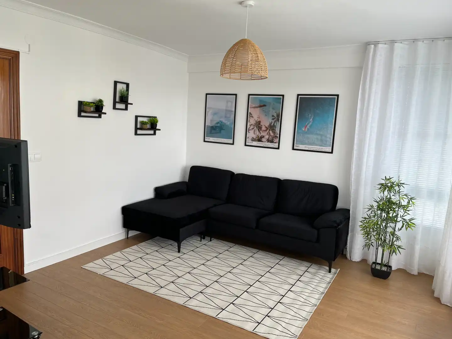 Wohnzimmer von Wohnung zur Miete in Ferrol mit Heizung, Möbliert und Ofen