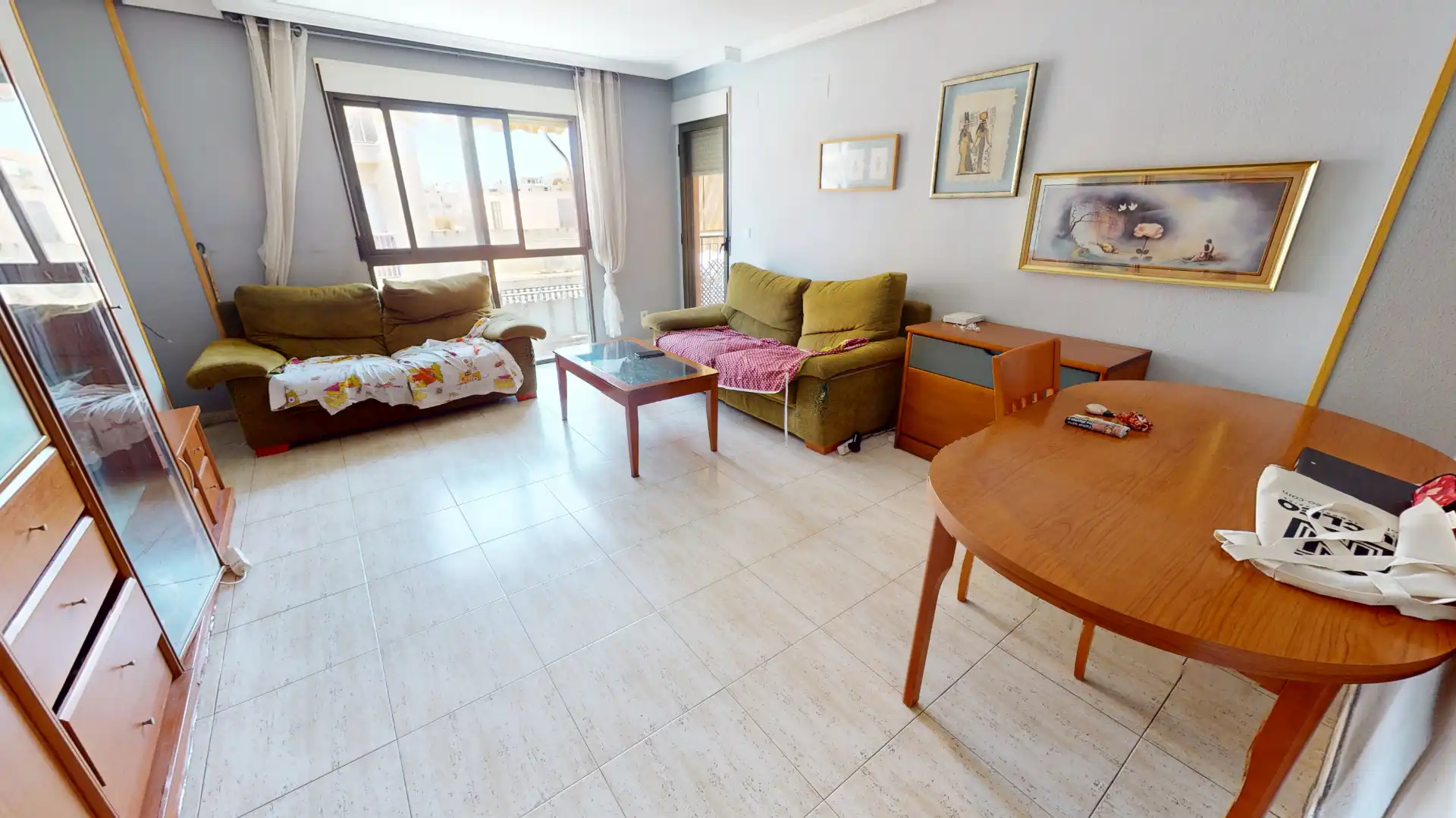 Living room of Flat for sale in El Campello  with Furnished, Oven and Washing machine