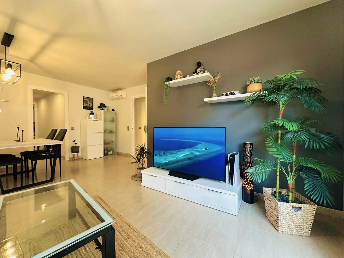 Sala de estar de Piso en venta en Amposta con Aire acondicionado, Terraza y Amueblado