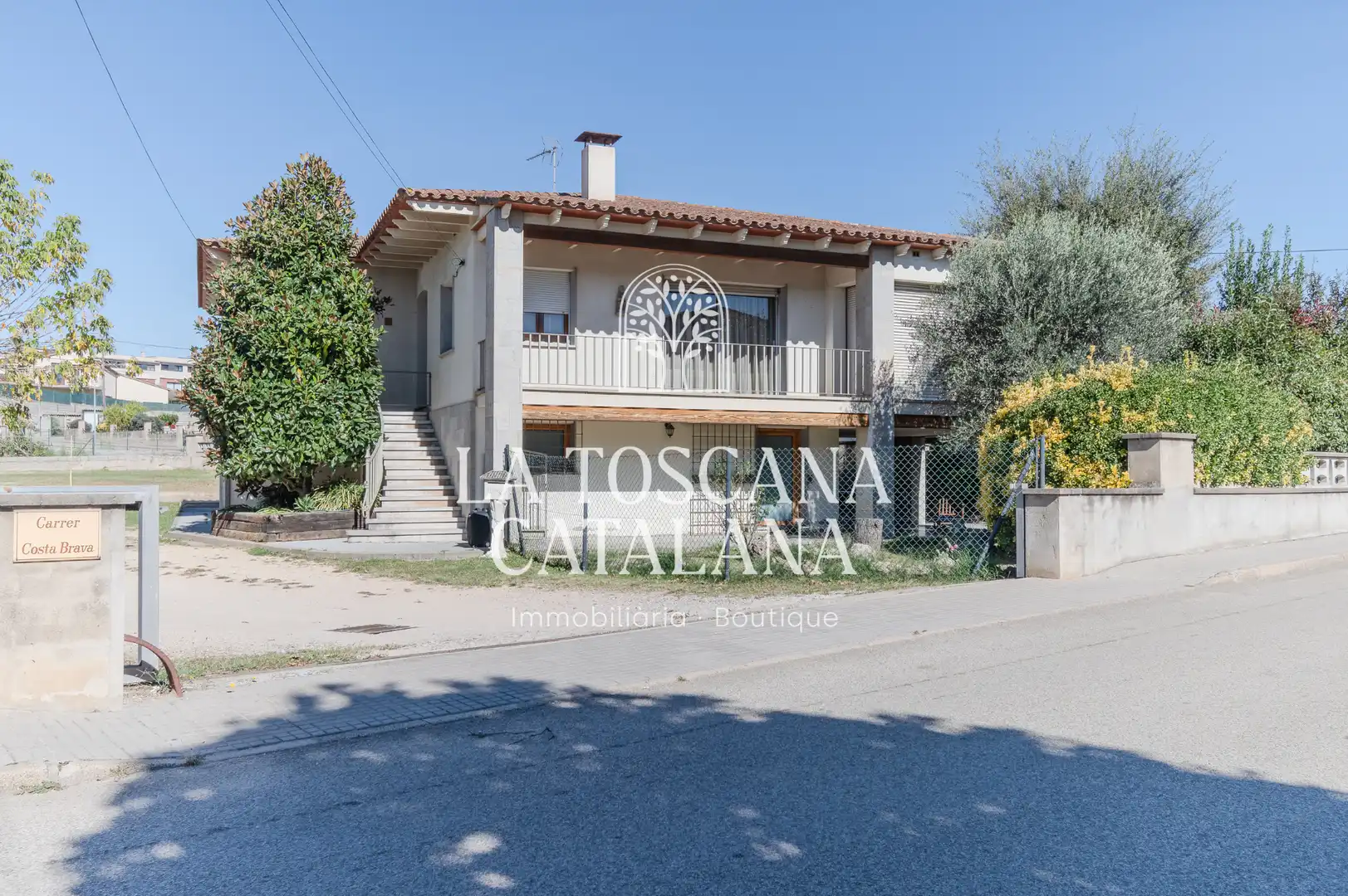 Vista exterior de Casa o chalet en venta en Caldes de Malavella con Calefacción, Jardín privado y Parquet