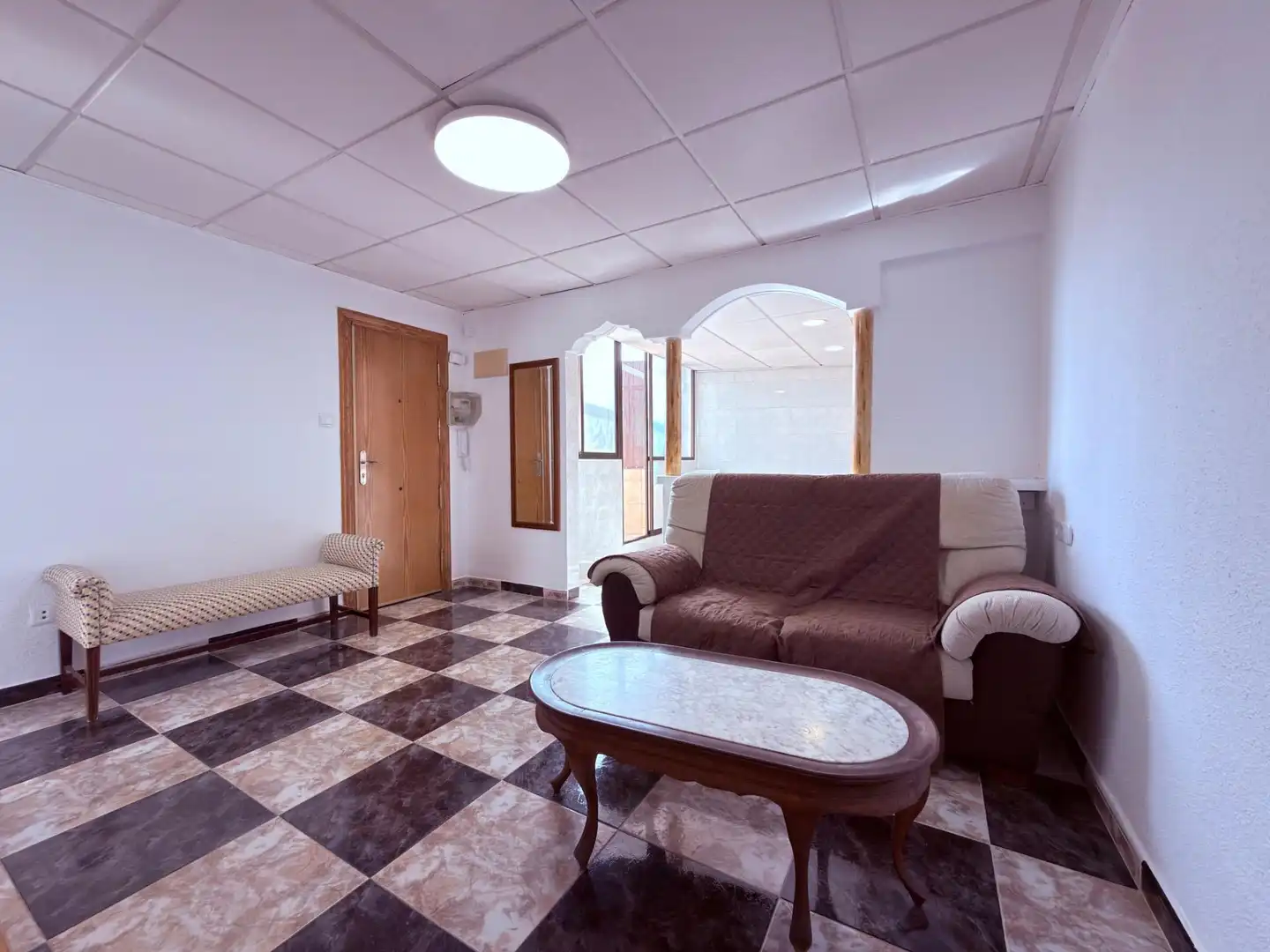 Sala de estar de Apartamento en venta en Alicante / Alacant con Terraza