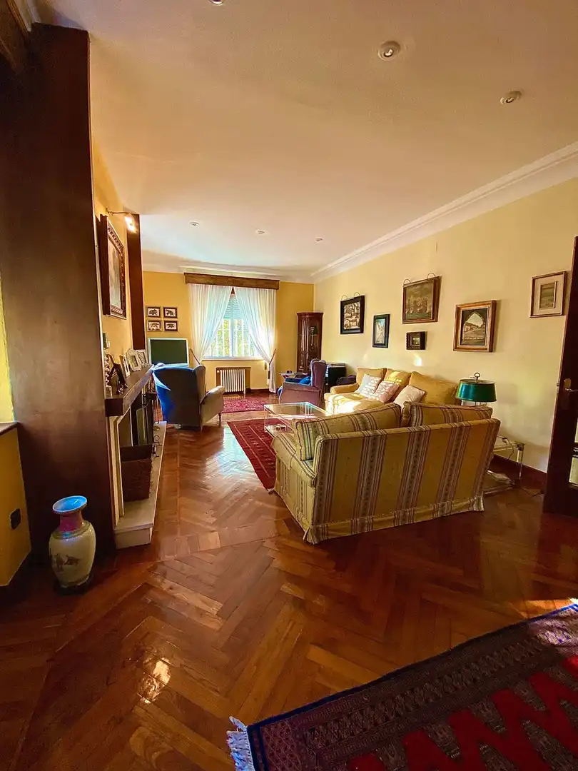 Living room of Houses for sale in Torrelavega   with Private garden, Parquet flooring and Terrace