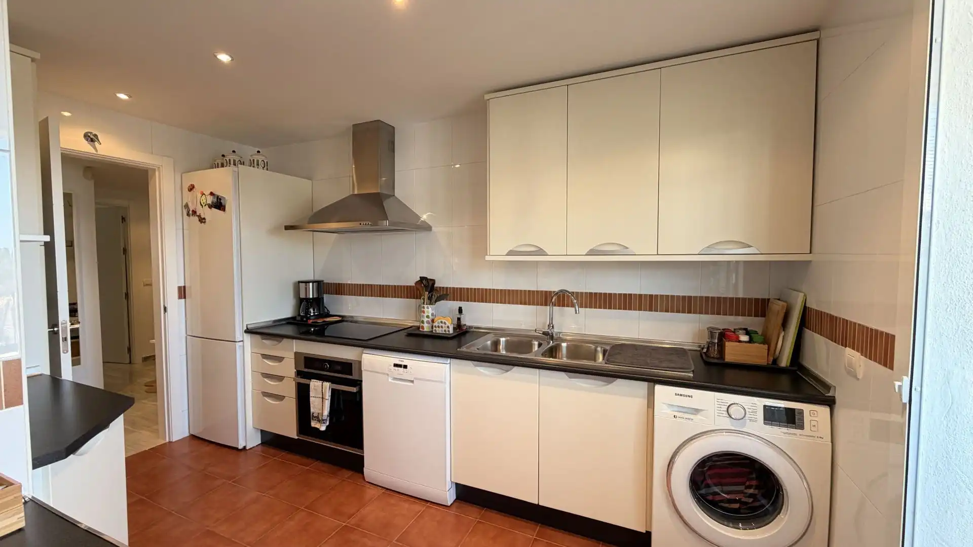 Cocina de Apartamento en venta en Alhaurín El Grande con Aire acondicionado, Trastero y Piscina