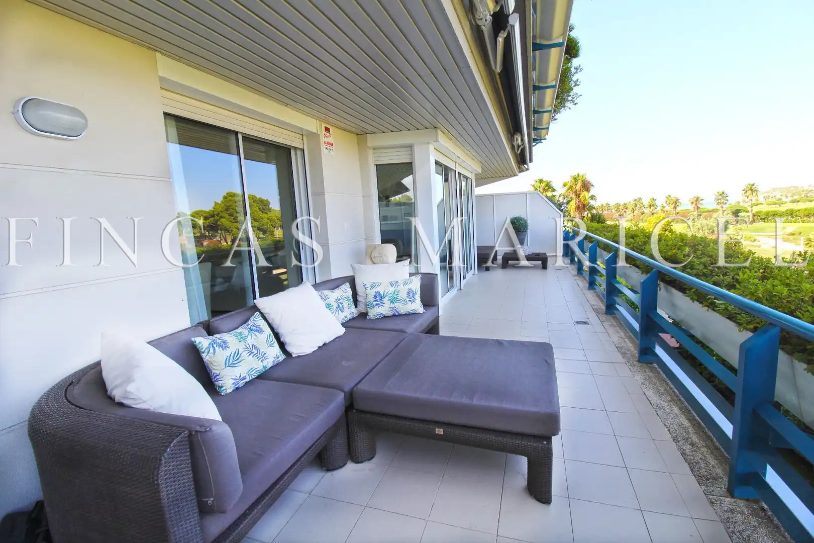 Terraza de Piso de alquiler en Sitges con Aire acondicionado, Calefacción y Terraza