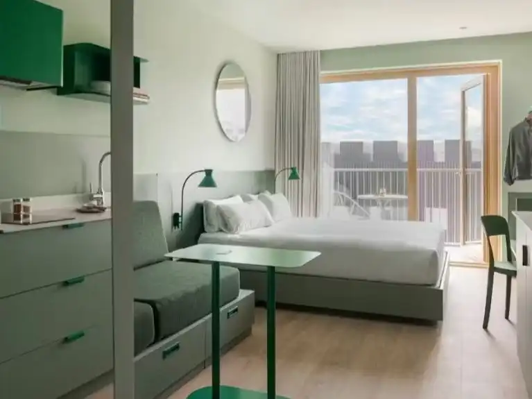 Bedroom of Study for rent in  Pamplona / Iruña  with Air Conditioner, Heating and Parquet flooring