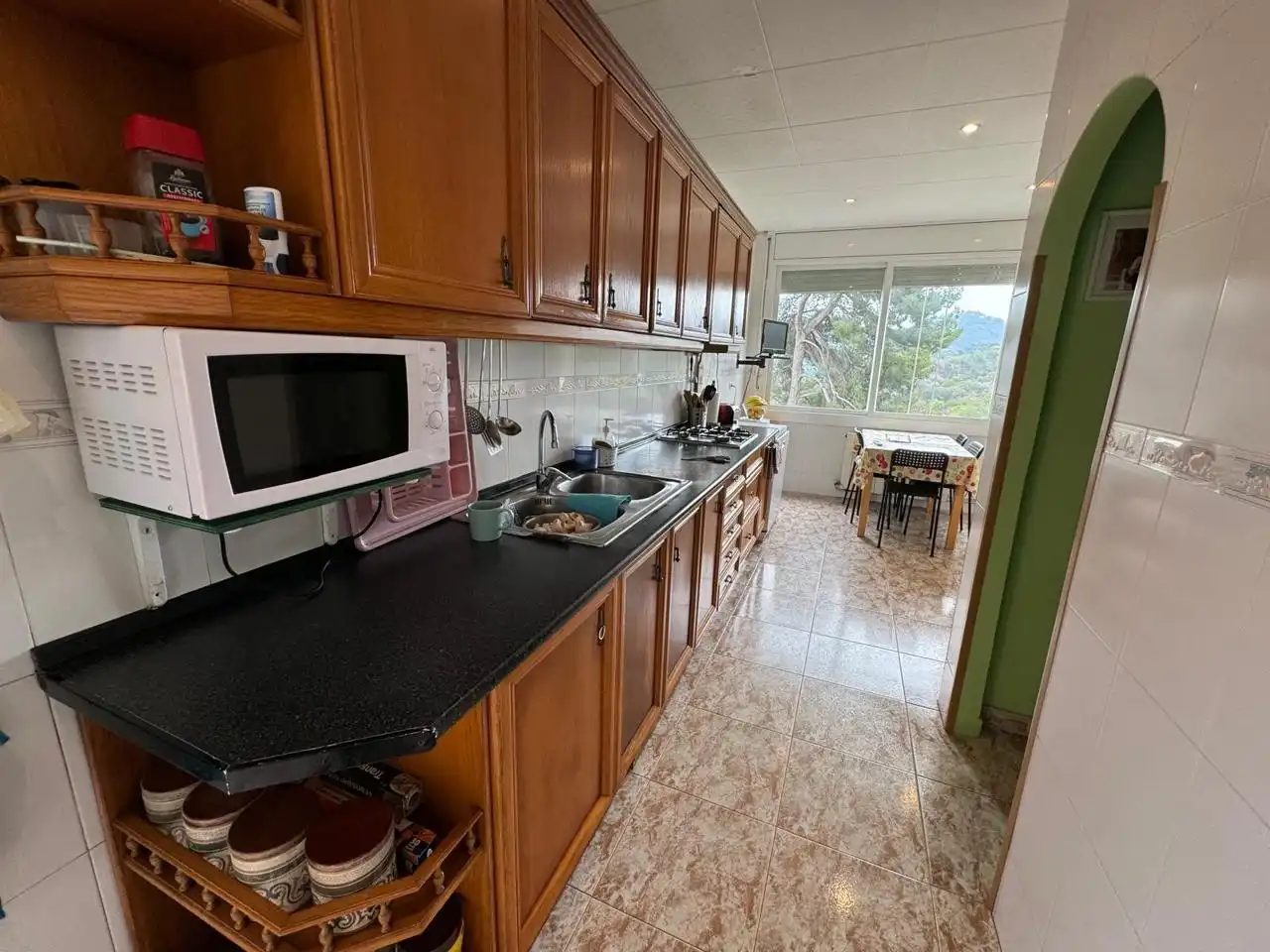 Cocina de Finca rústica en venta en Sant Fost de Campsentelles con Calefacción, Jardín privado y Parquet
