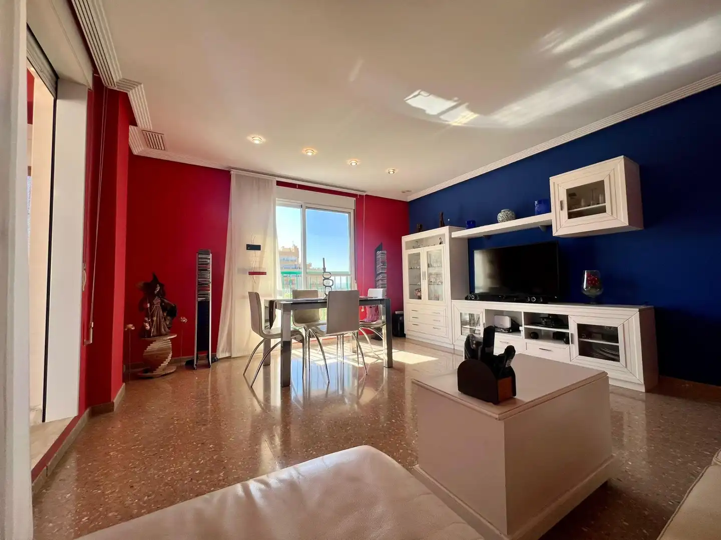 Sala de estar de Ático de alquiler en Elche / Elx con Aire acondicionado, Calefacción y Terraza