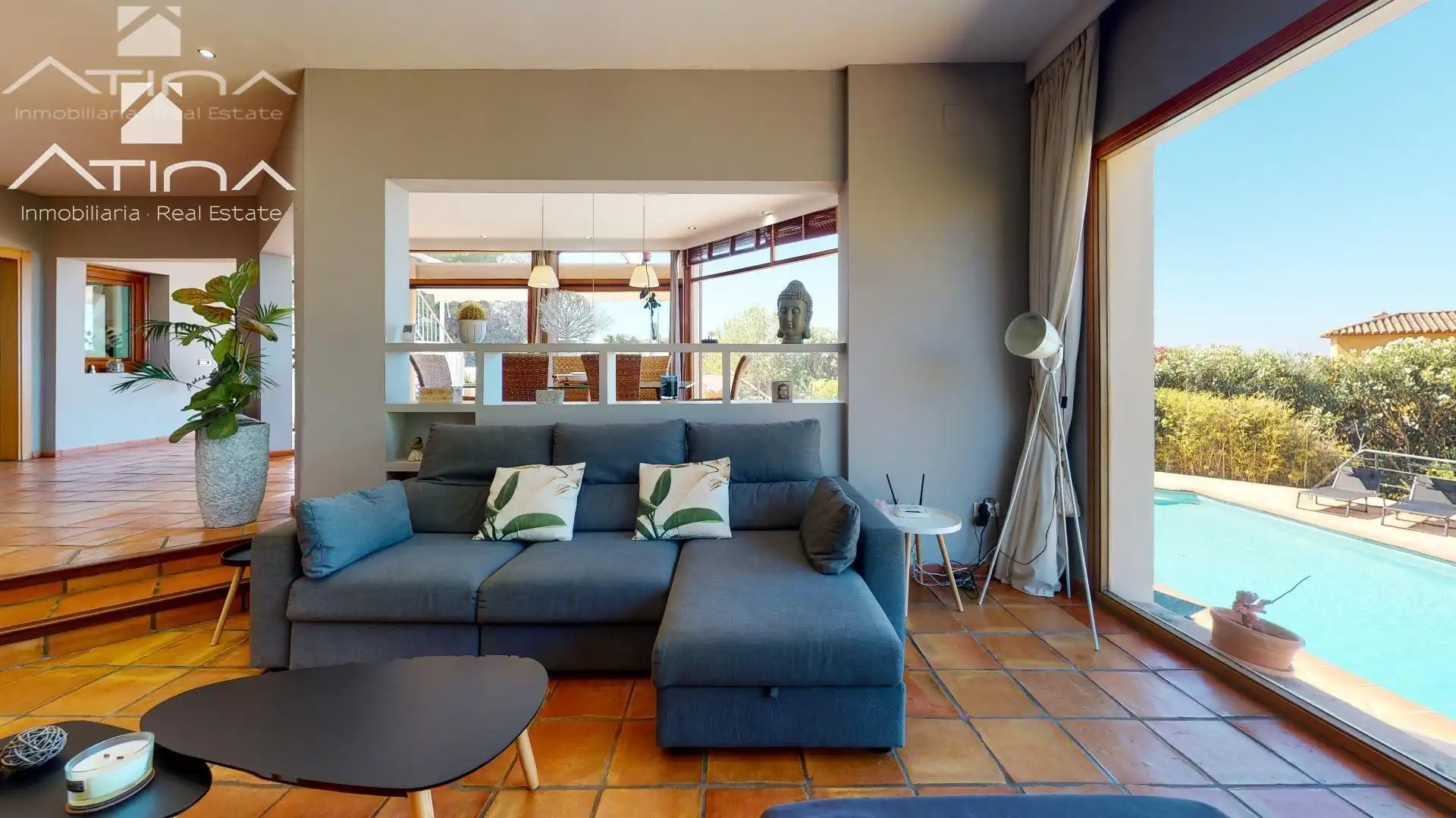 Living room of Houses for sale in Dénia  with Air Conditioner, Private garden and Terrace