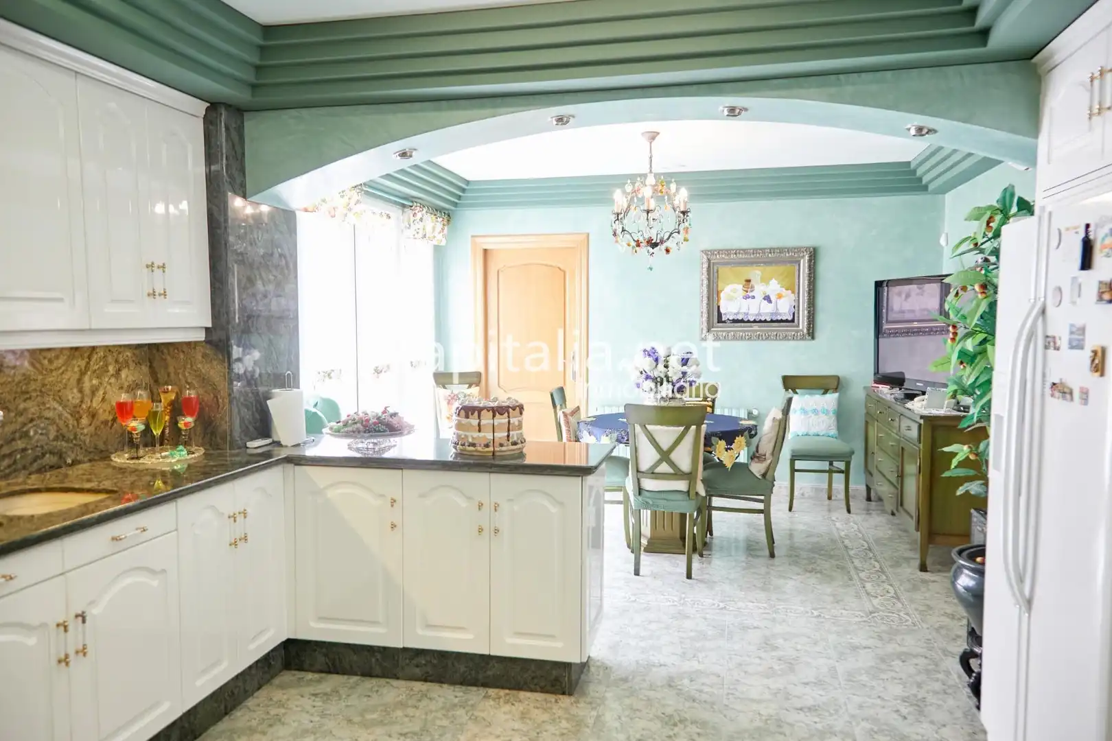 Cocina de Casa adosada en venta en Albaida con Aire acondicionado, Terraza y Trastero