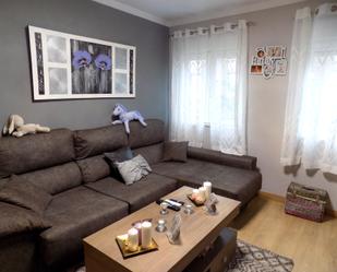 Living room of Flat for sale in Gijón   with Heating, Parquet flooring and Storage room