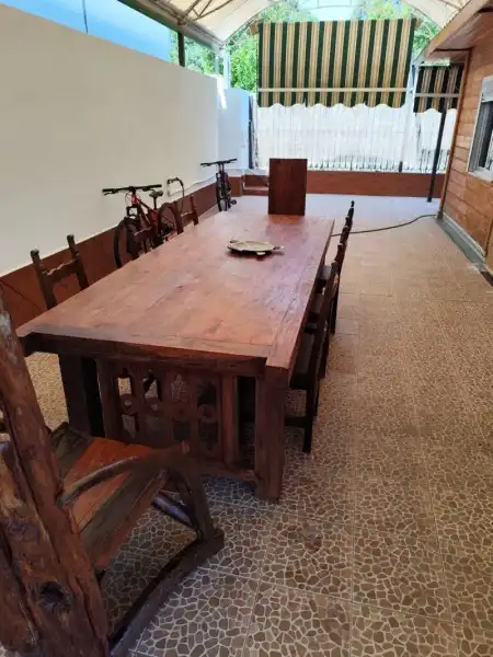 Esszimmer von Country house zur Miete in Motril mit Klimaanlage, Terrasse und Schwimmbad
