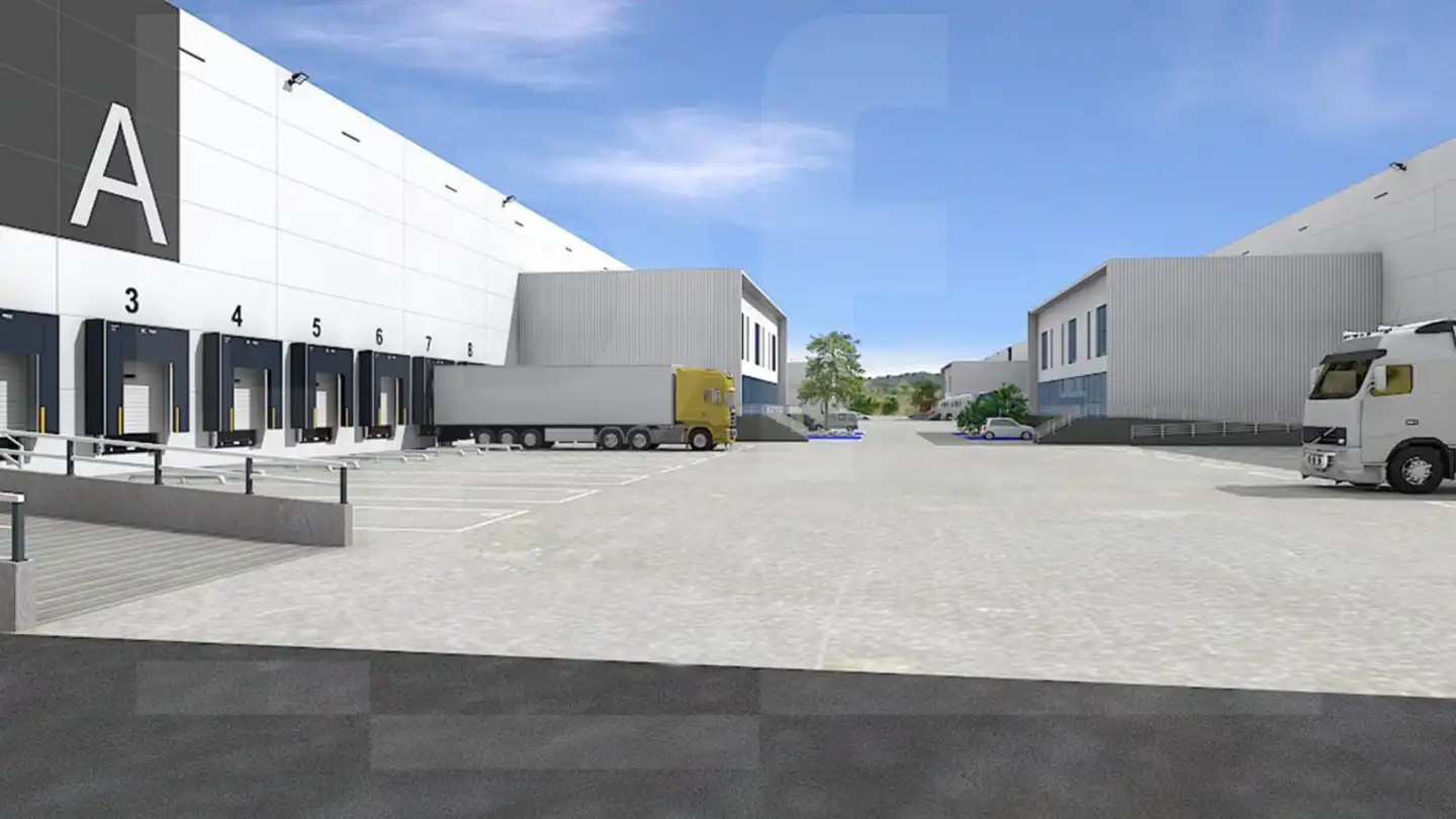 Außenansicht von Fabrikhallen zur Miete in Bétera