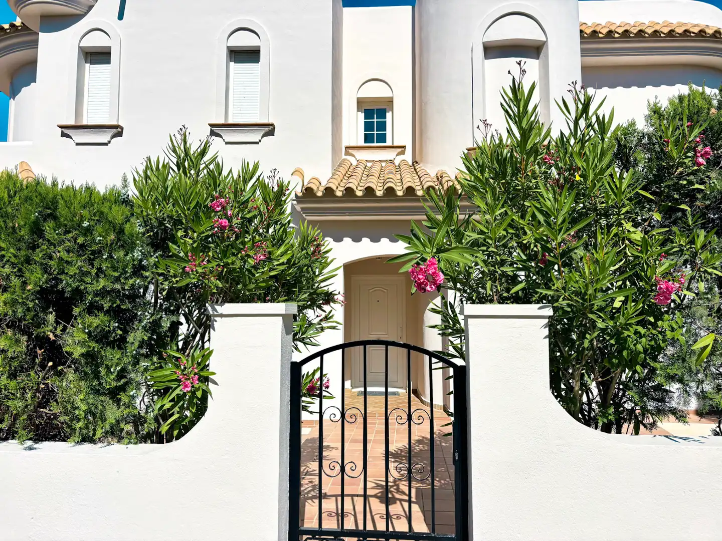 Garten von Haus oder Chalet zur Miete in Islantilla mit Klimaanlage, Heizung und Privatgarten