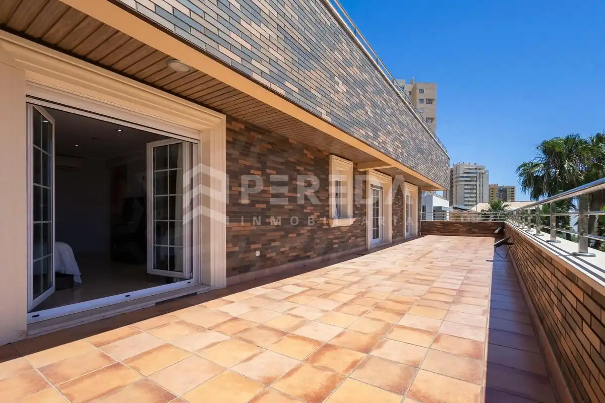 Terraza de Casa o chalet en venta en Roquetas de Mar con Aire acondicionado, Jardín privado y Piscina