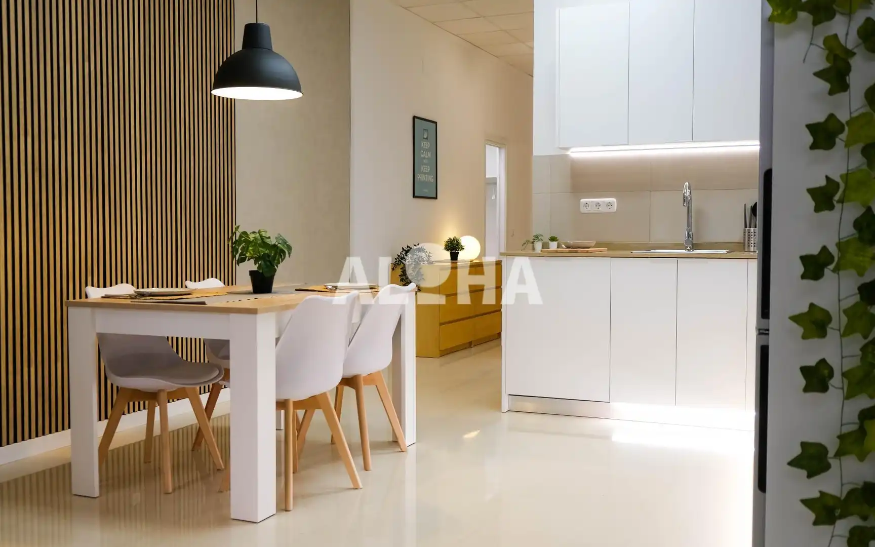 Cocina de Apartamento de alquiler en Moncada con Aire acondicionado, Calefacción y Trastero