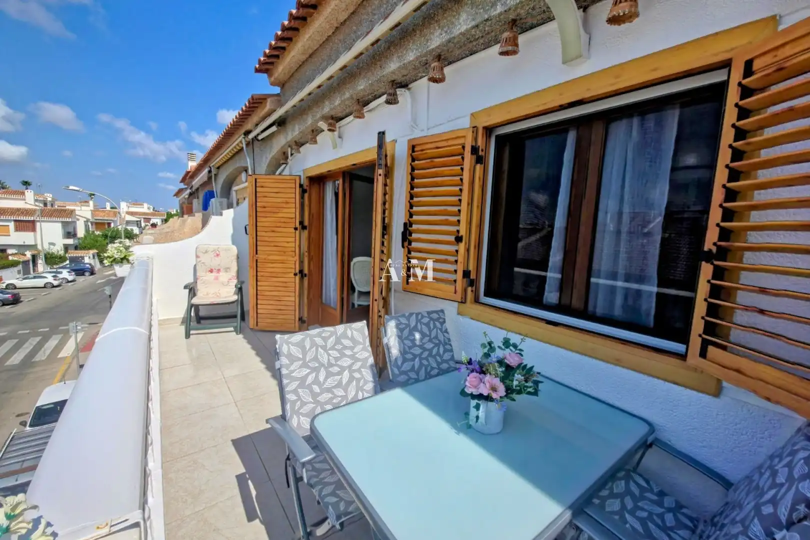Terrace of Flat for rent in Pilar de la Horadada  with Air Conditioner, Heating and Terrace