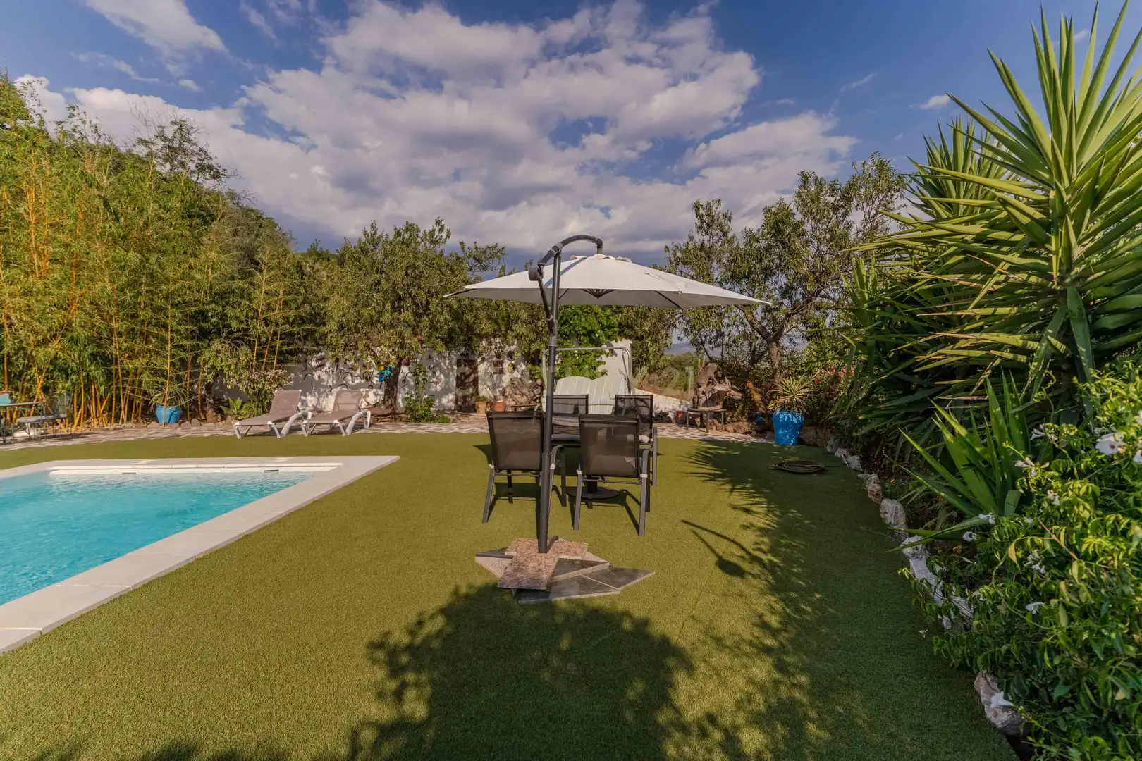 Garden of Houses for sale in Lanjarón  with Private garden, Storage room and Swimming Pool