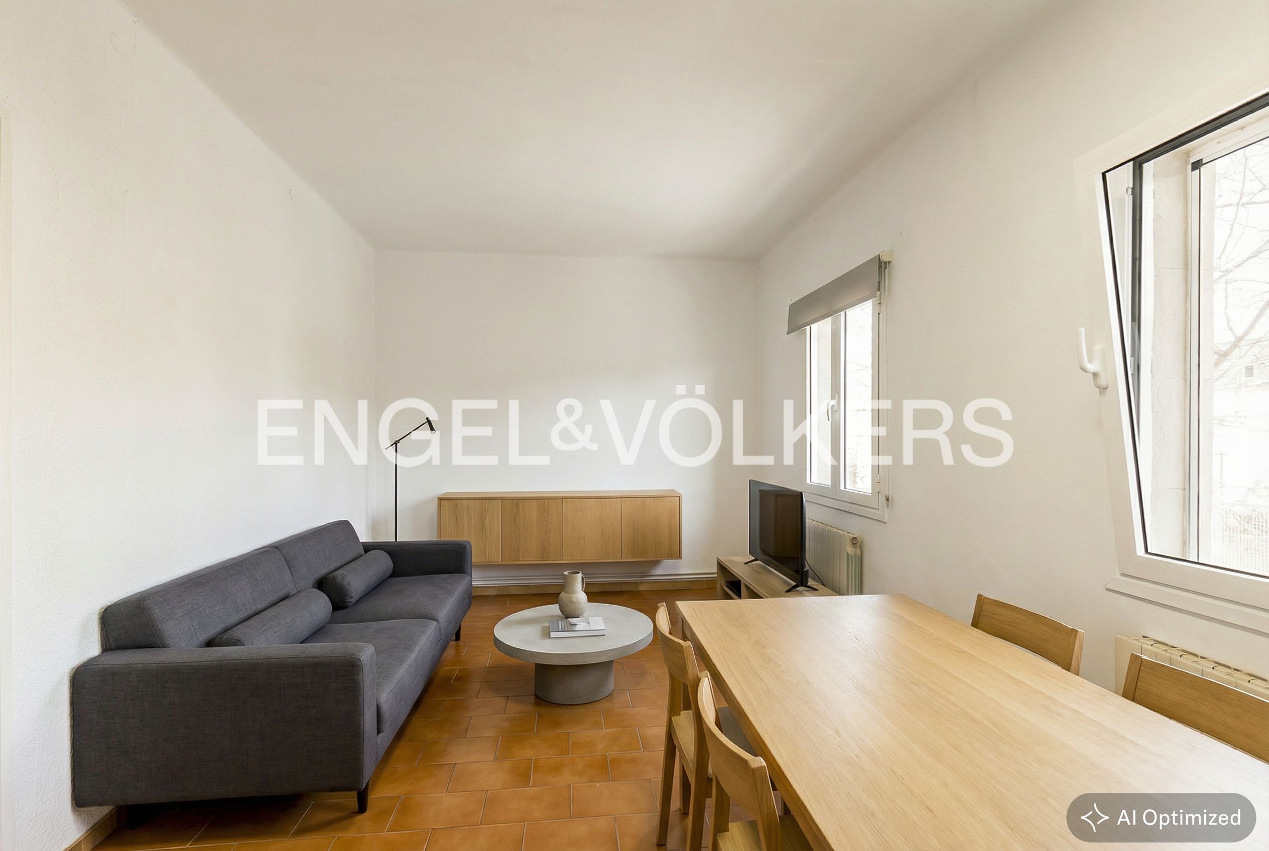 Sala d'estar de Pis en venda en  Barcelona Capital amb Aire condicionat, Calefacció i Moblat