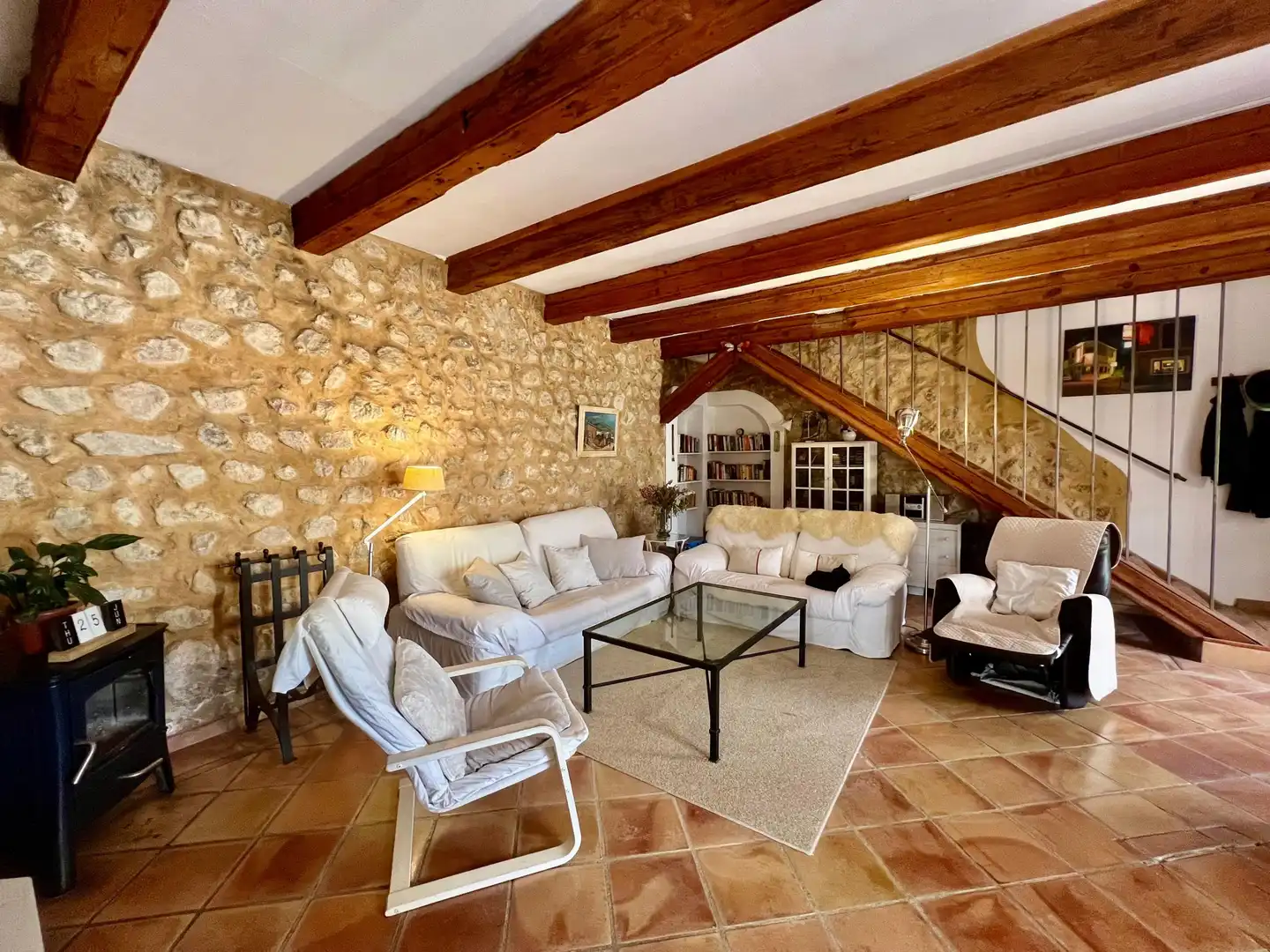 Sala d'estar de Finca rústica en venda en Andratx amb Traster