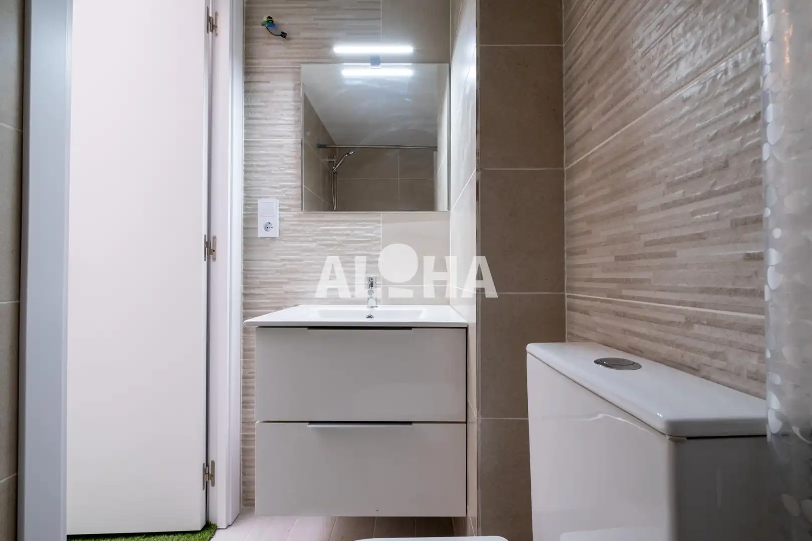 Badezimmer von Wohnungen zur Miete in Moncada mit Klimaanlage, Heizung und Möbliert