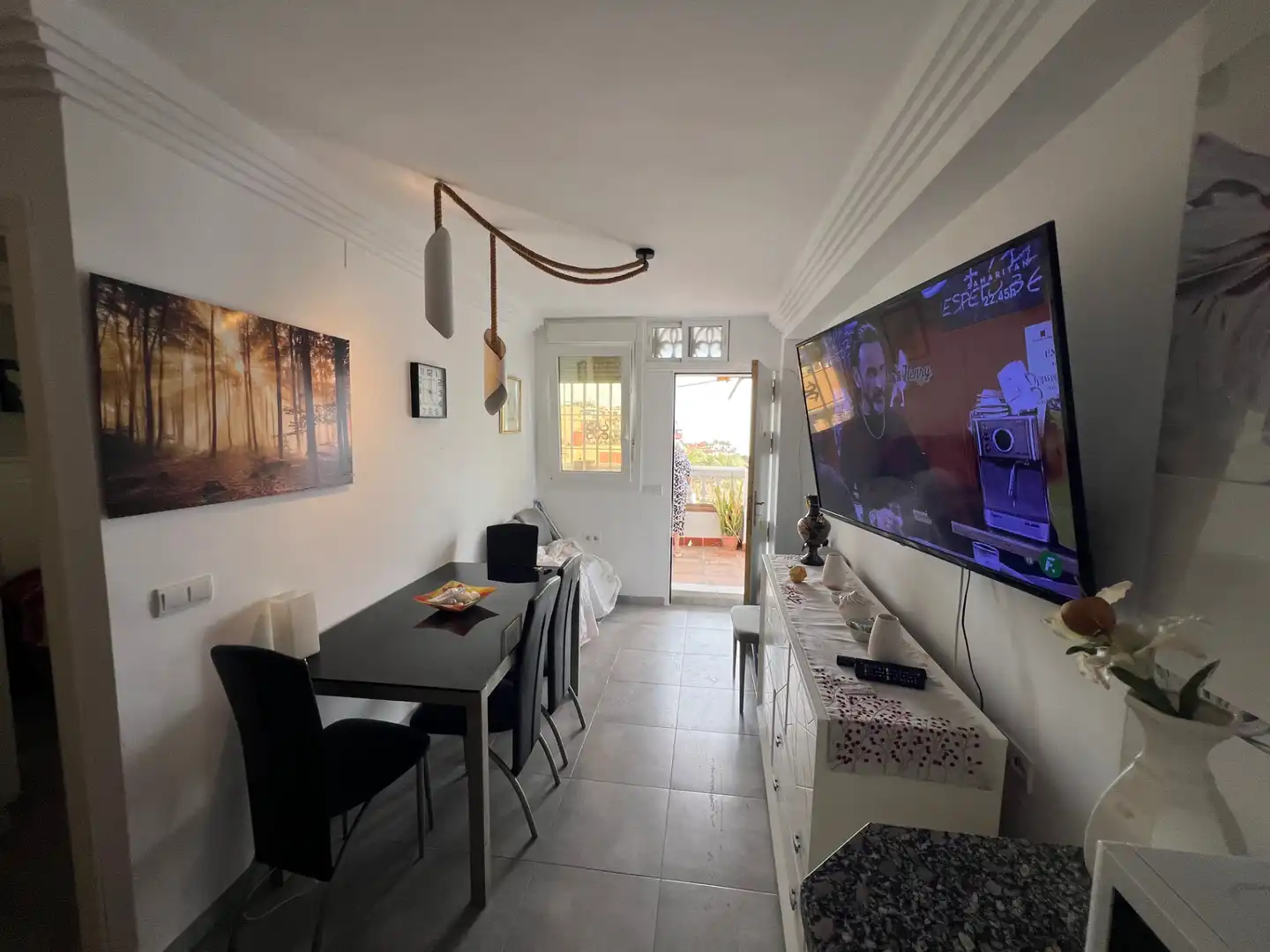 Esszimmer von Wohnung zur Miete in Benalmádena mit Terrasse, Möbliert und Ofen