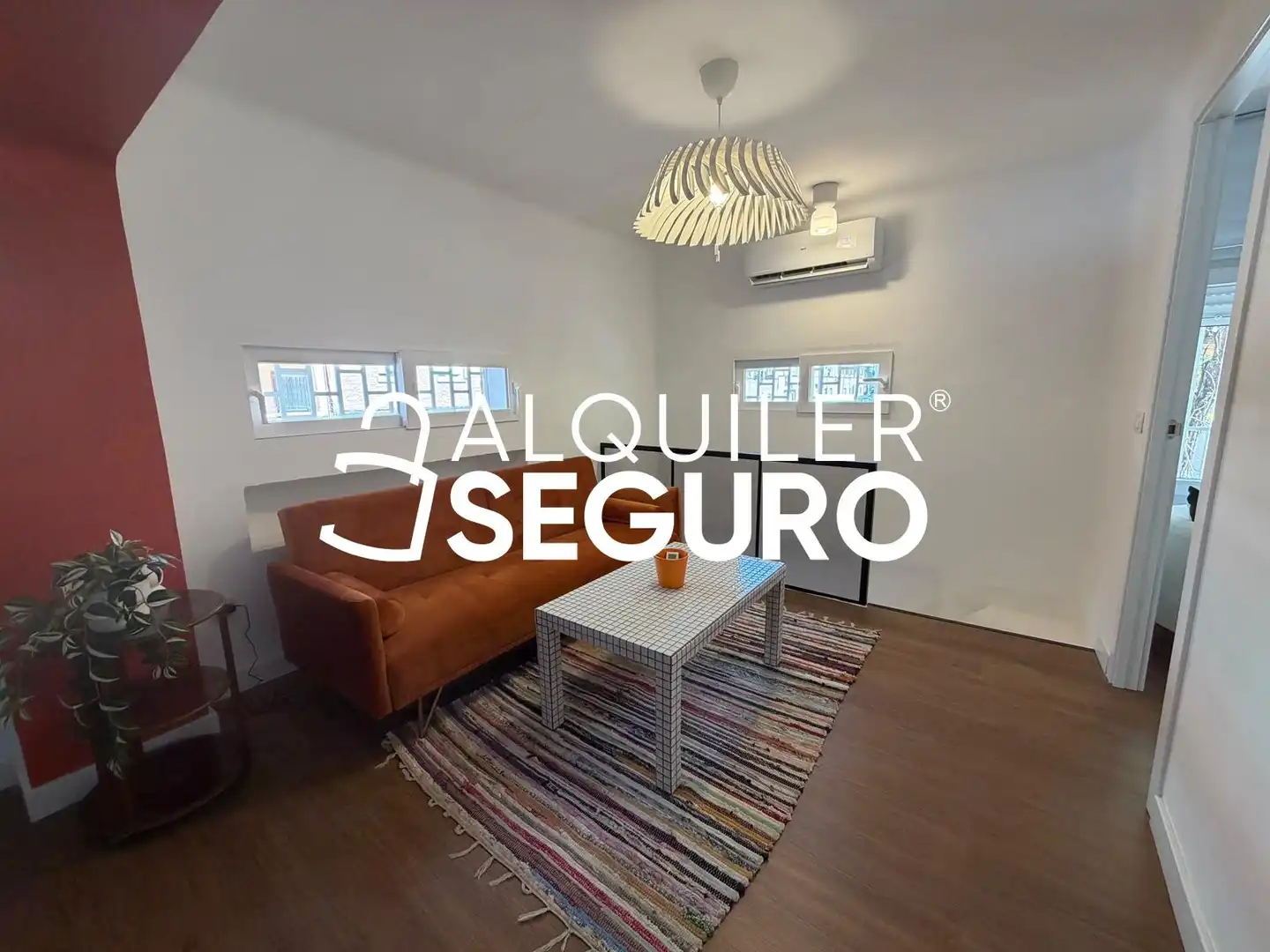 Living room of Flat for rent in Madrid  with Air Conditioner and Furnished
