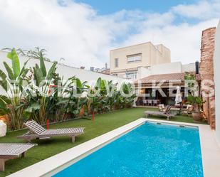 Swimming pool of House or chalet for sale in Benifaió  with Air Conditioner, Terrace and Swimming Pool