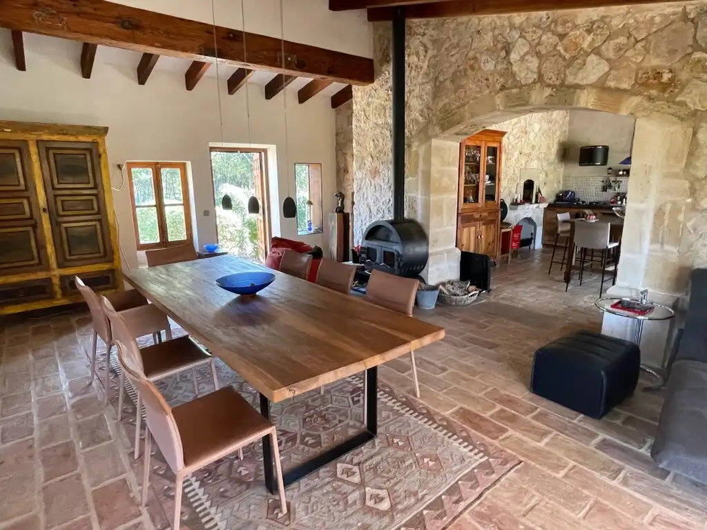 Comedor de Finca rústica en venta en Pollença con Aire acondicionado, Calefacción y Piscina