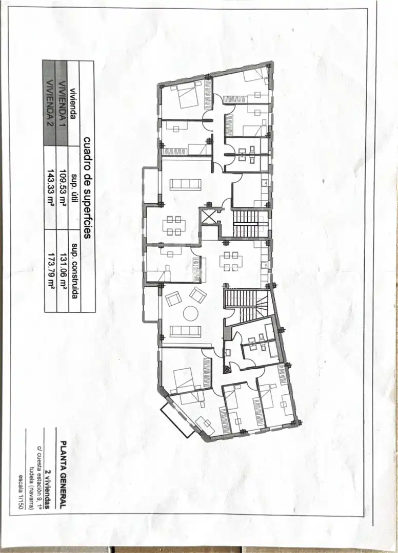 Wohnung zur Miete in Tudela mit Heizung, Parkett und Terrasse