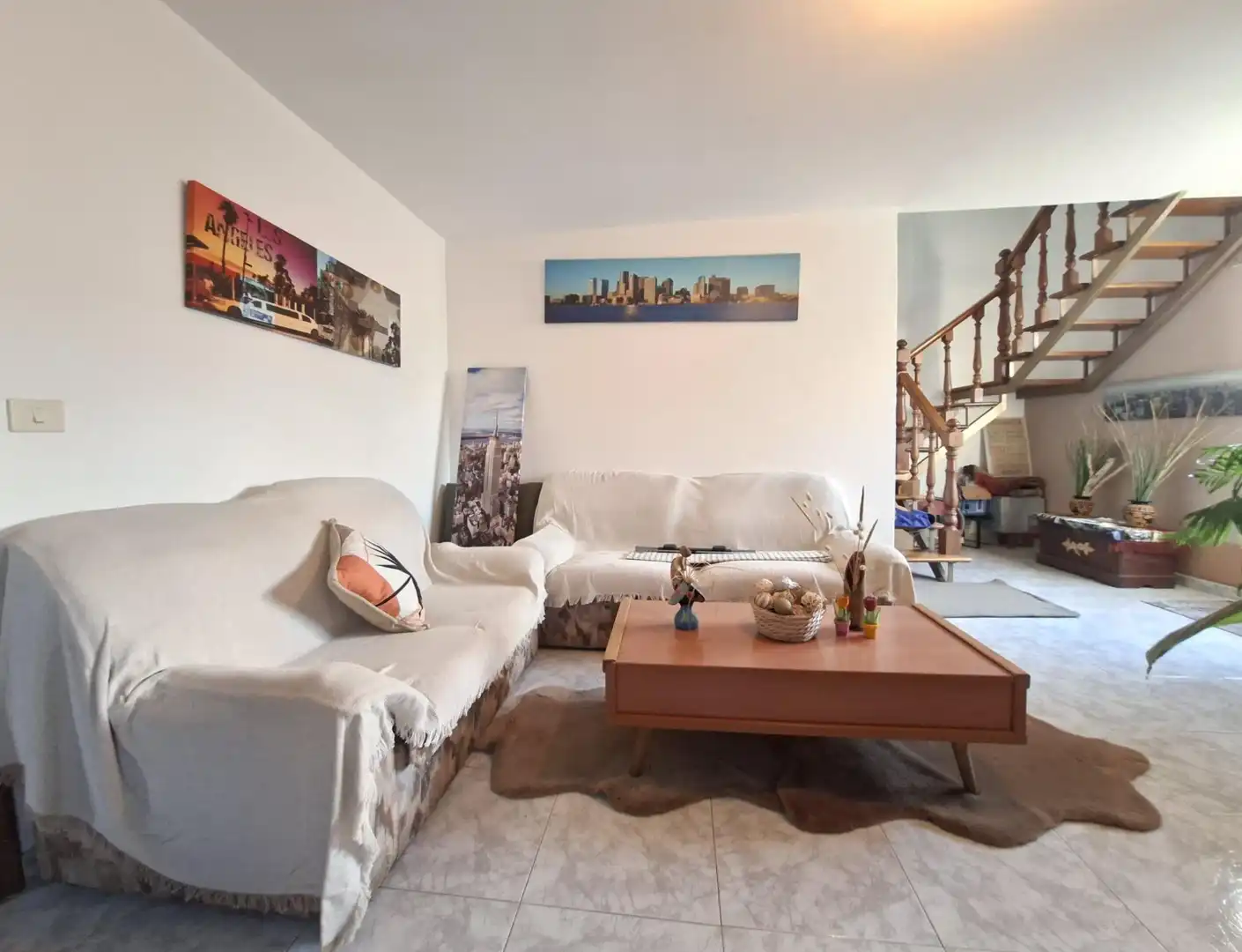 Sala d'estar de Casa o xalet en venda en Vilanova de Arousa, Pontevedra