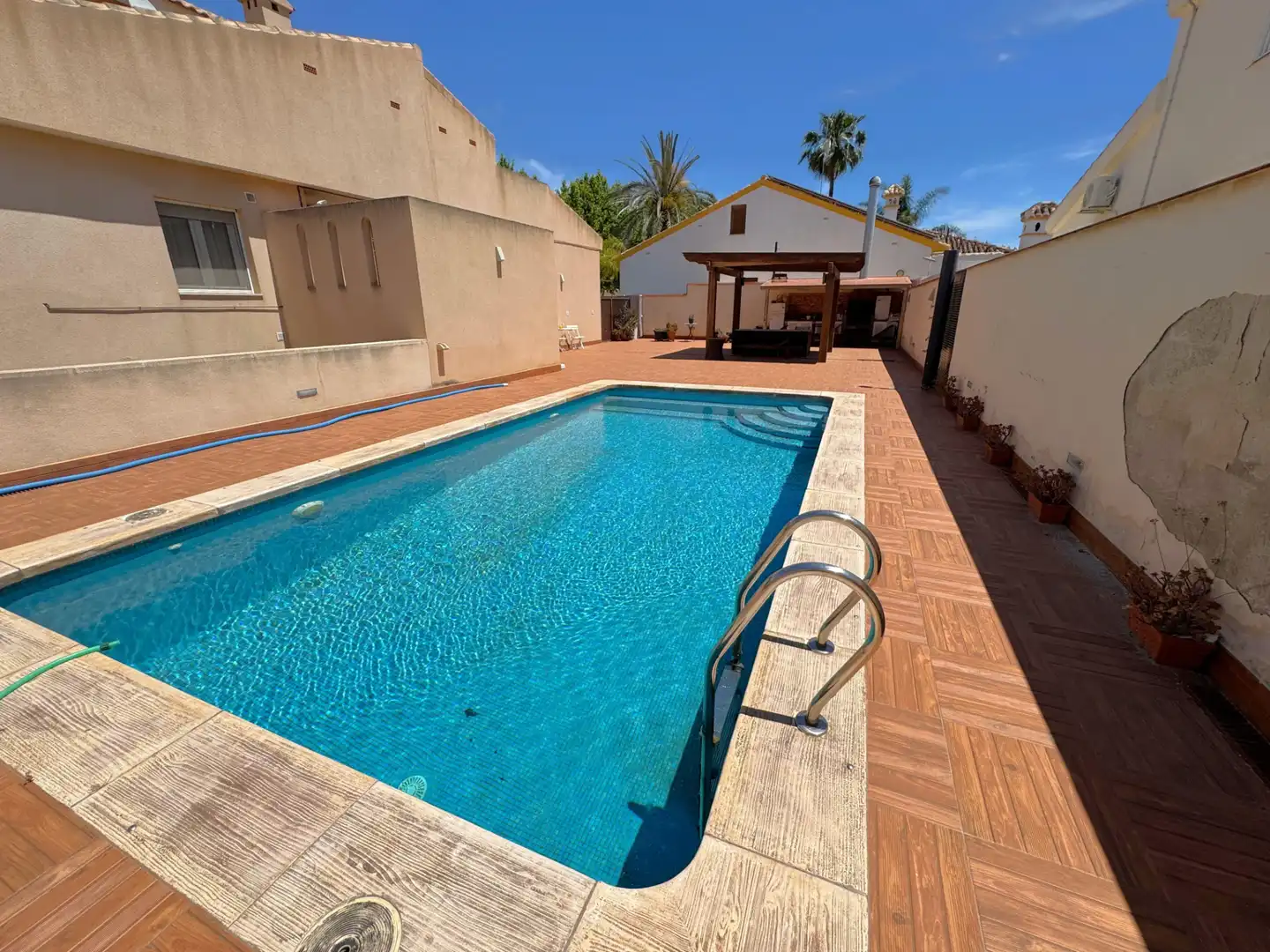 Piscina de Casa o xalet en venda en San Javier amb Aire condicionat, Jardí privat i Terrassa