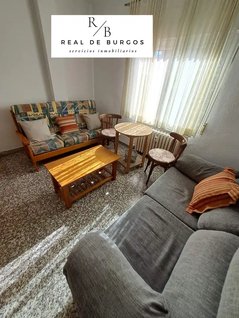 Sala de estar de Piso de alquiler en Valladolid con Calefacción, Terraza y Amueblado