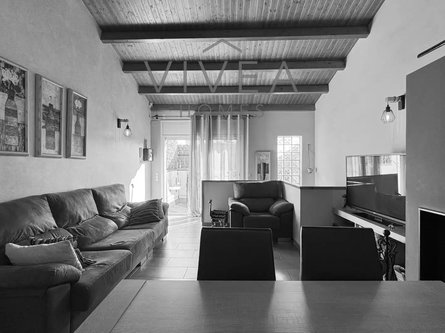 Sala de estar de Casa o chalet en venta en Sabadell con Aire acondicionado, Calefacción y Terraza
