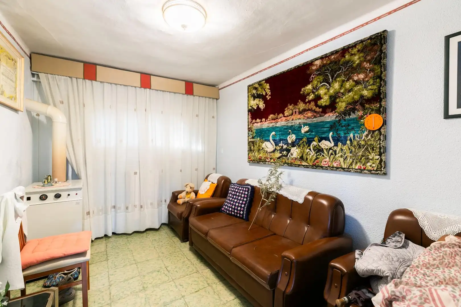 Sala de estar de Finca rústica en venta en Huesca con Calefacción, Jardín privado y Terraza