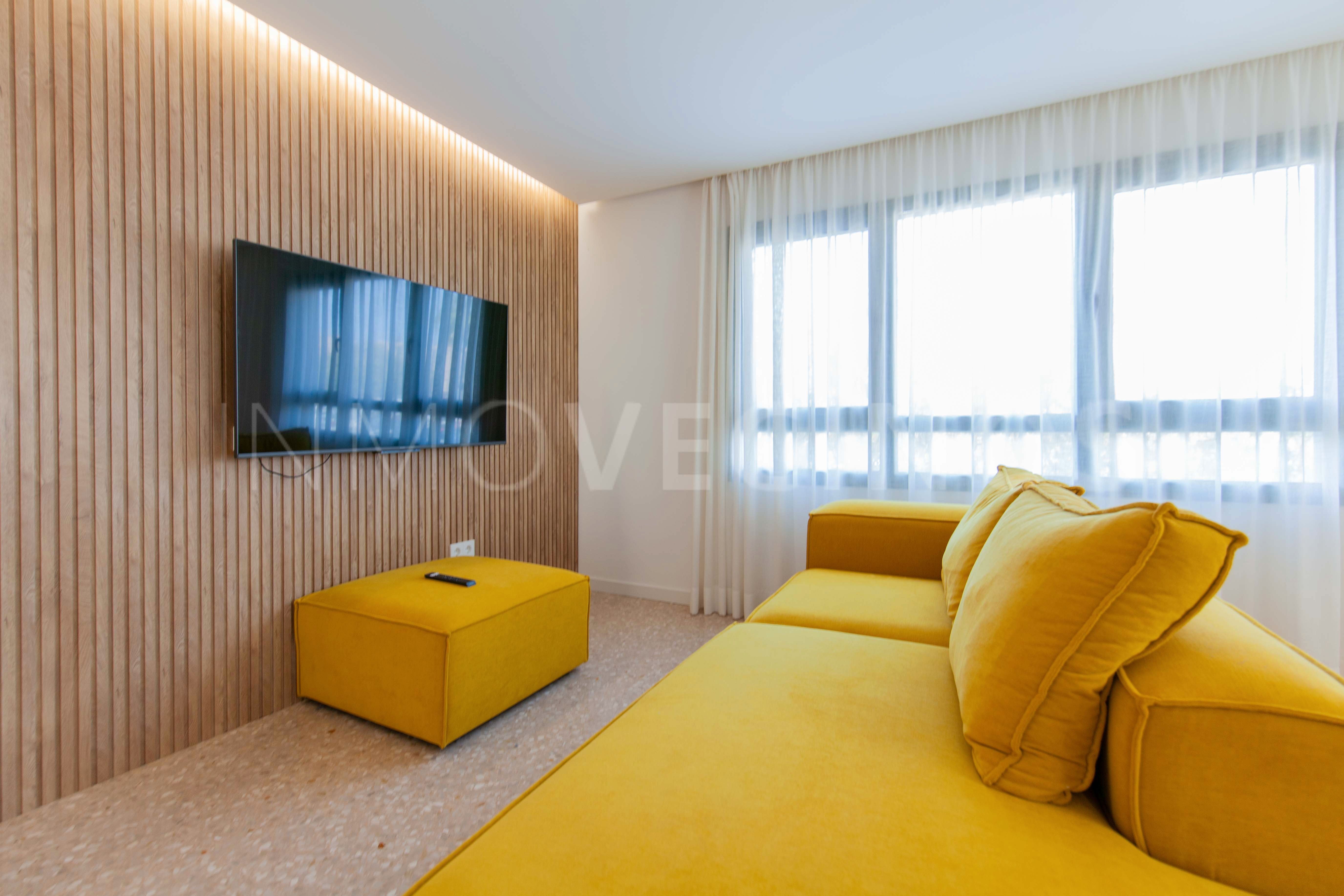 Sala d'estar de Pis de lloguer en  Valencia Capital amb Moblat