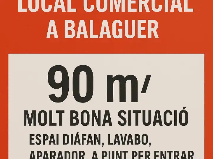 Local comercial de lloguer a sant lluis 72