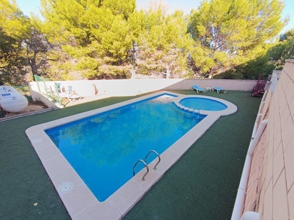 Swimming pool of Single-family semi-detached for sale in La Nucia  with Terrace, Swimming Pool and Furnished