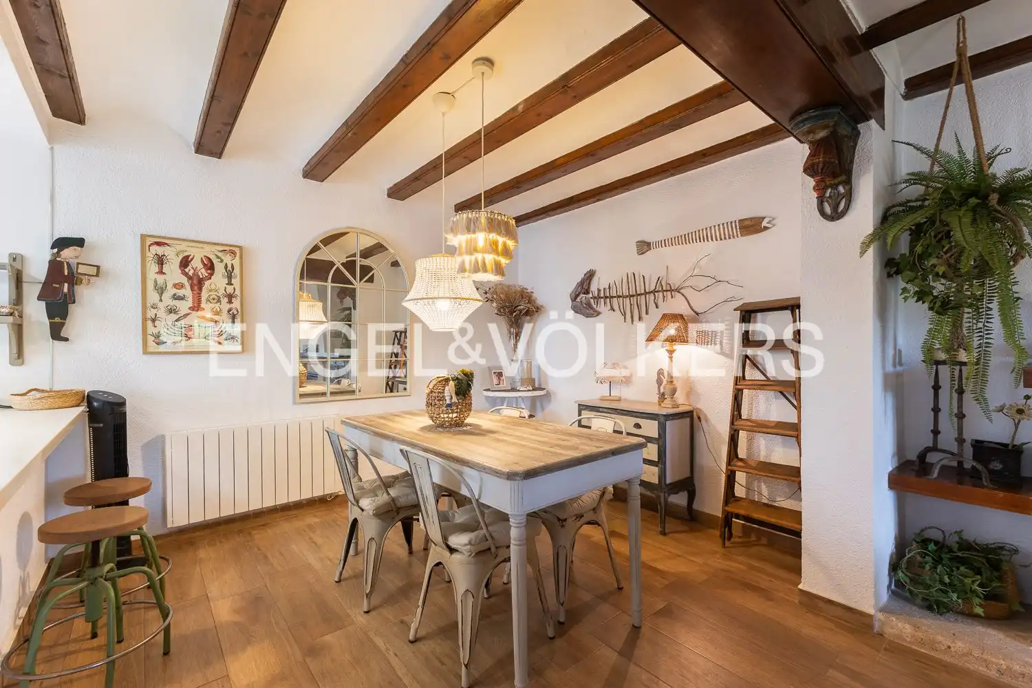 Comedor de Casa o chalet de alquiler en Jávea / Xàbia con Calefacción, Parquet y Terraza