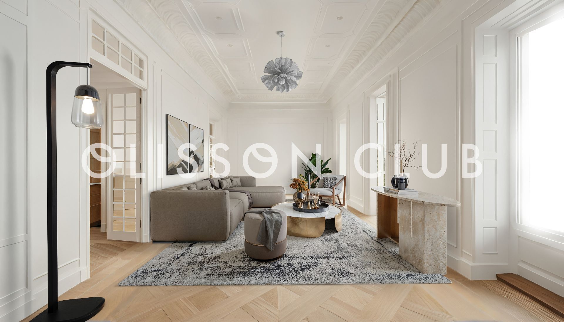 Living room of Flat for sale in  Madrid Capital  with Air Conditioner and Heating