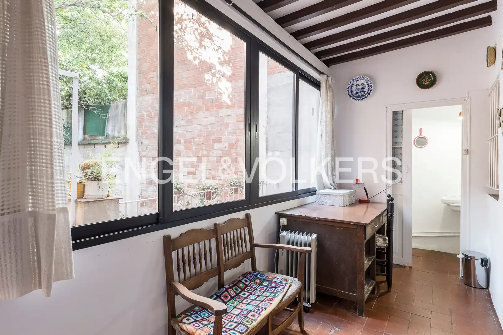 Terraza de Casa adosada en venta en Barcelona con Calefacción y Jardín privado