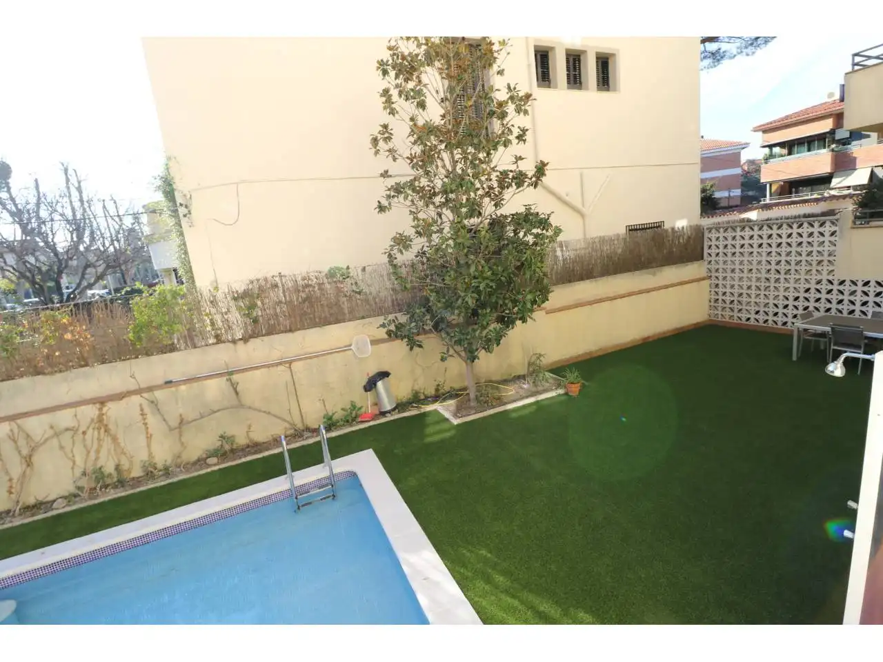 Swimming pool of Flat for rent in Sant Cugat del Vallès  with Heating, Parquet flooring and Alarm