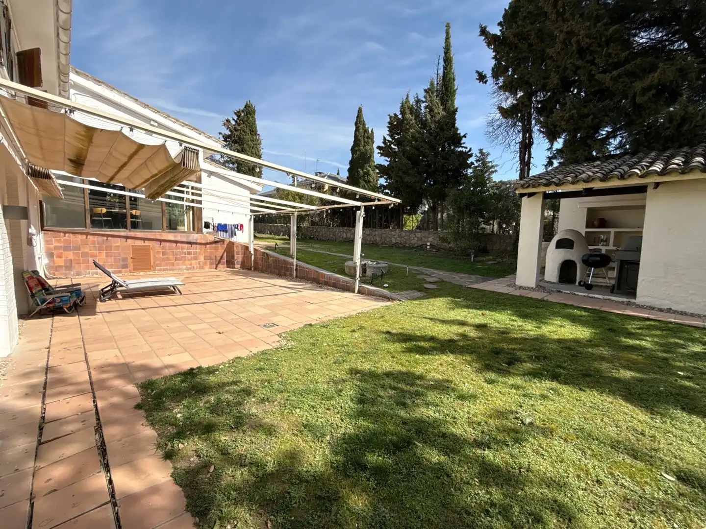 Terraza de Casa o chalet en venta en Las Rozas de Madrid con Aire acondicionado, Calefacción y Jardín privado