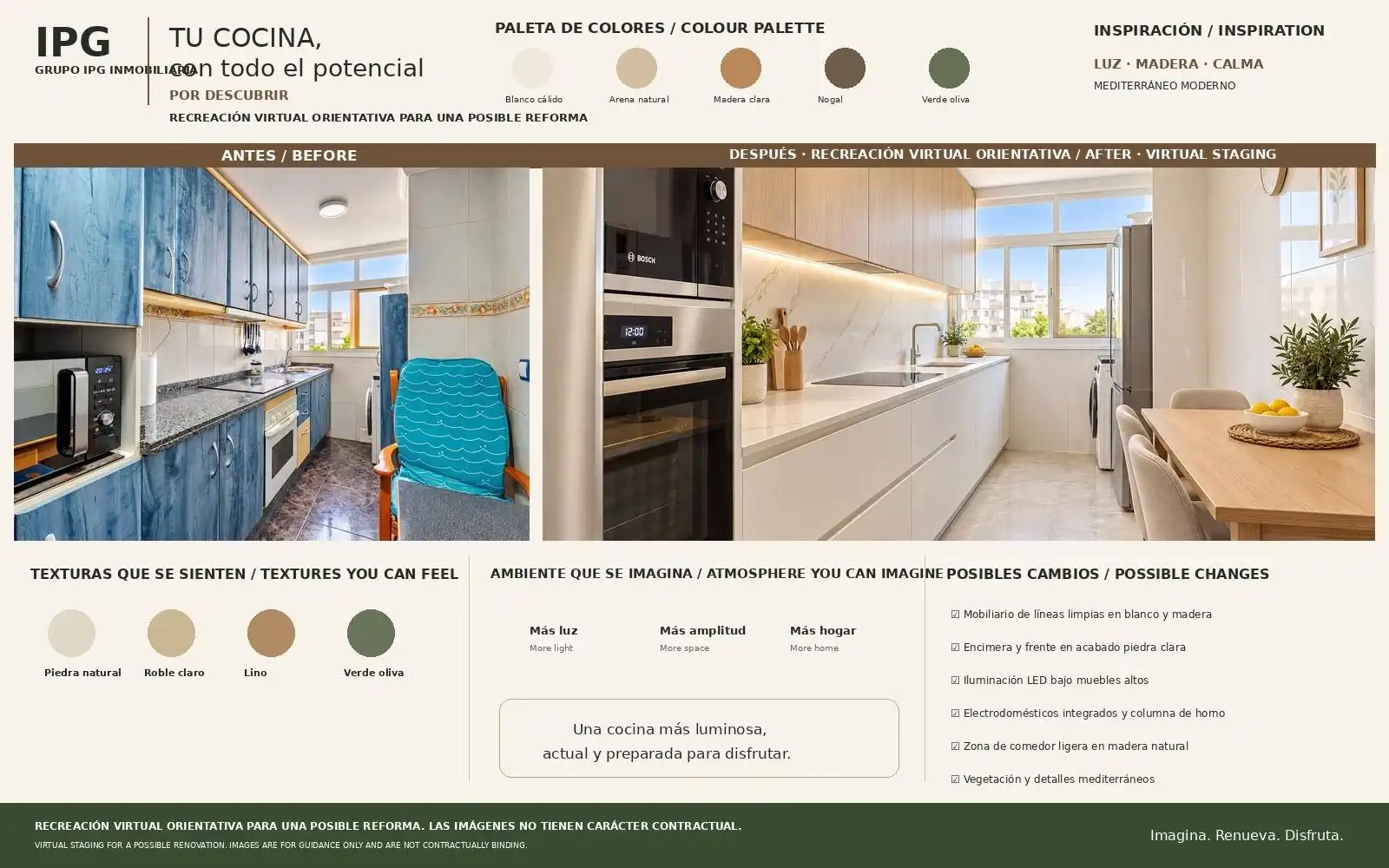 Cocina de Apartamento en venta en Estepona con Aire acondicionado, Calefacción y Terraza