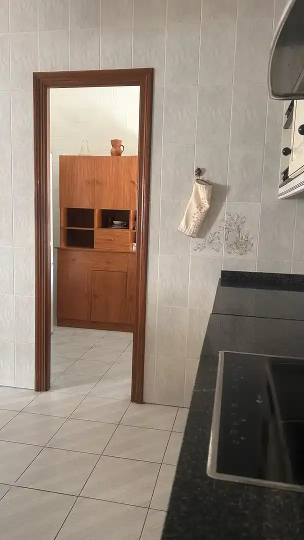 Cuina de Casa adosada de lloguer en Añora amb Aire condicionat, Jardí privat i Traster