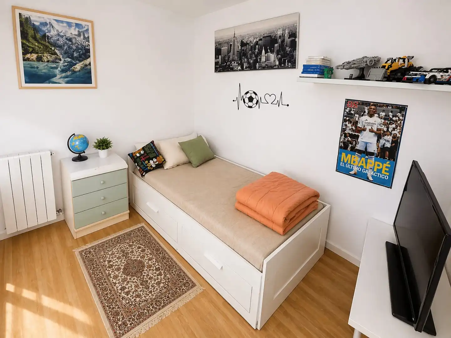 Schlafzimmer von Wohnung zum Verkauf in Parla mit Klimaanlage, Heizung und Terrasse