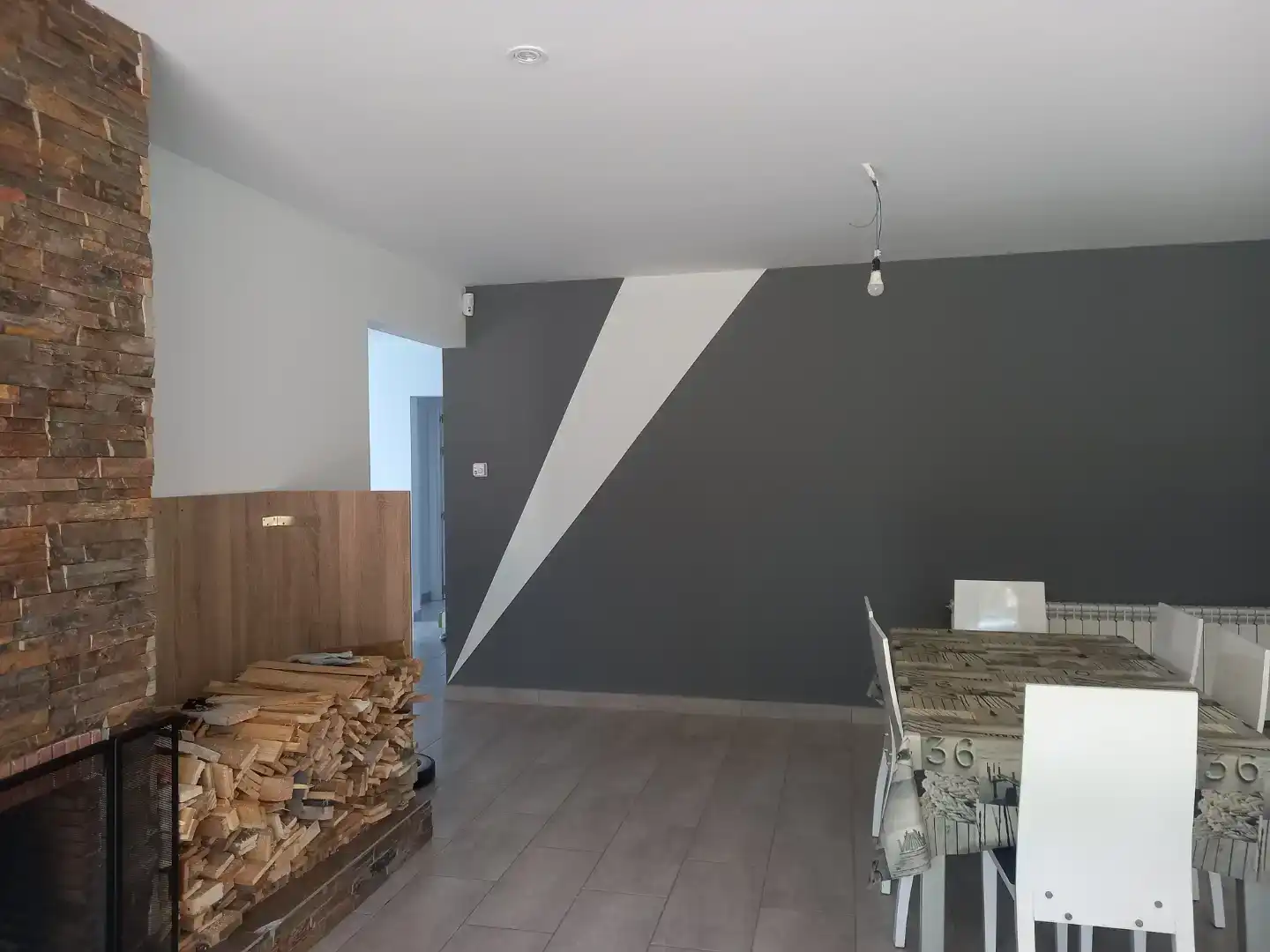 Sala d'estar de Casa adosada en venda en Viladrau