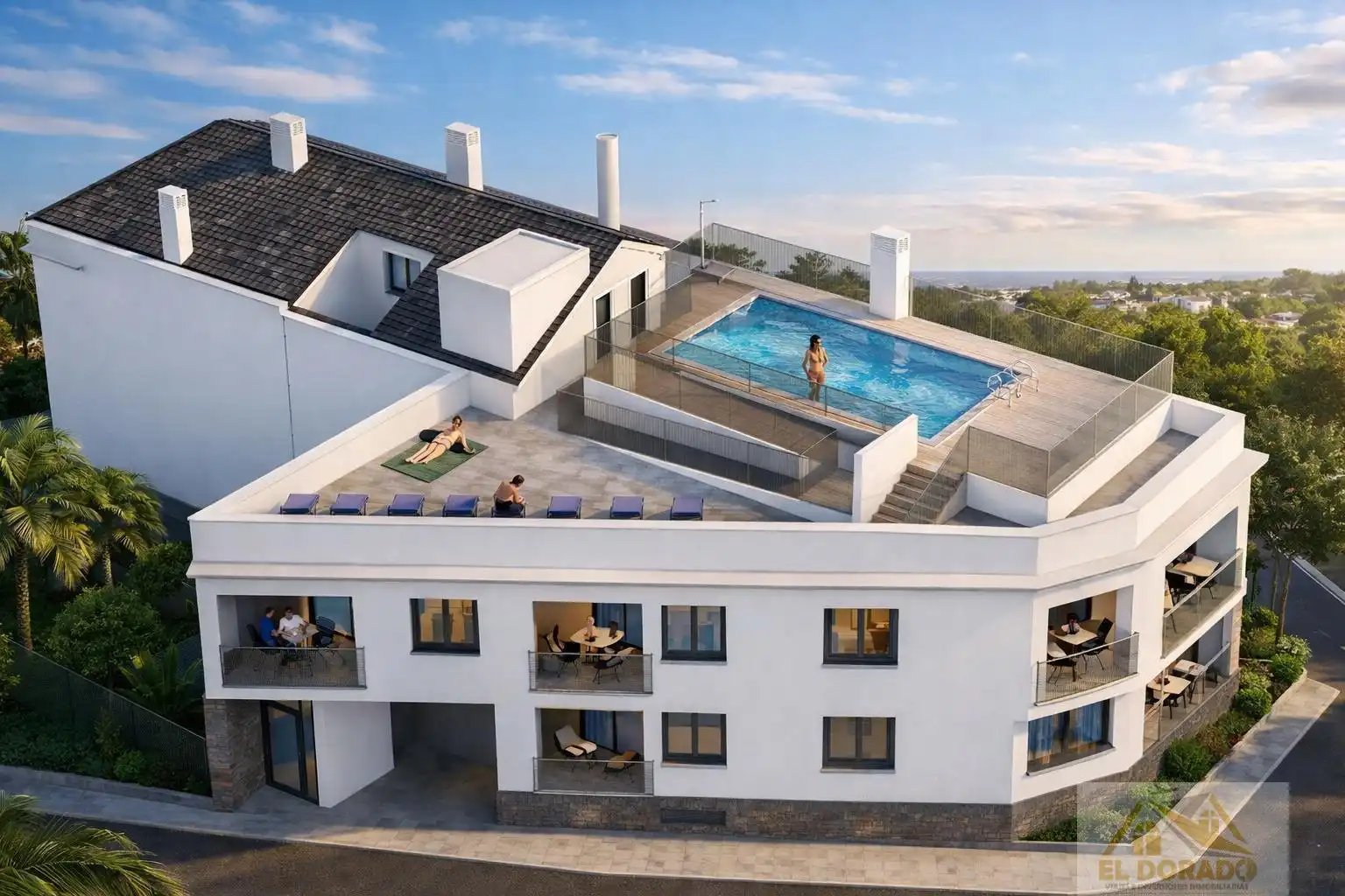 Piscina de Apartamento en venta en San Pedro del Pinatar con Aire acondicionado, Calefacción y Terraza