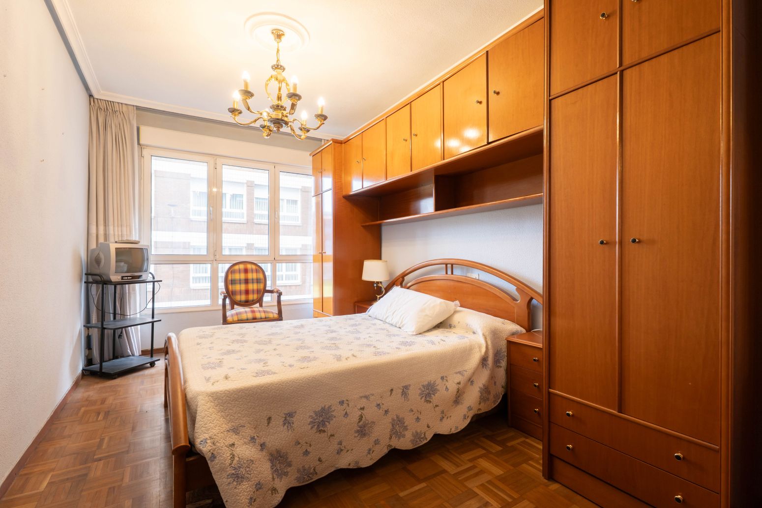 Bedroom of Flat for sale in Gijón   with Parquet flooring and Terrace