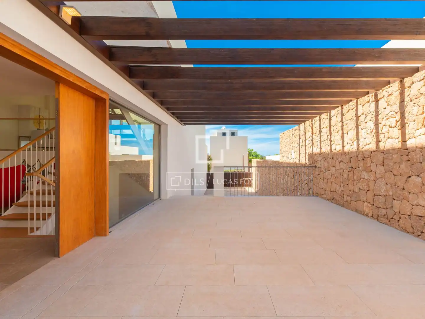 Terrassa de Casa o xalet en venda en Sant Josep de sa Talaia amb Aire condicionat, Calefacció i Jardí privat
