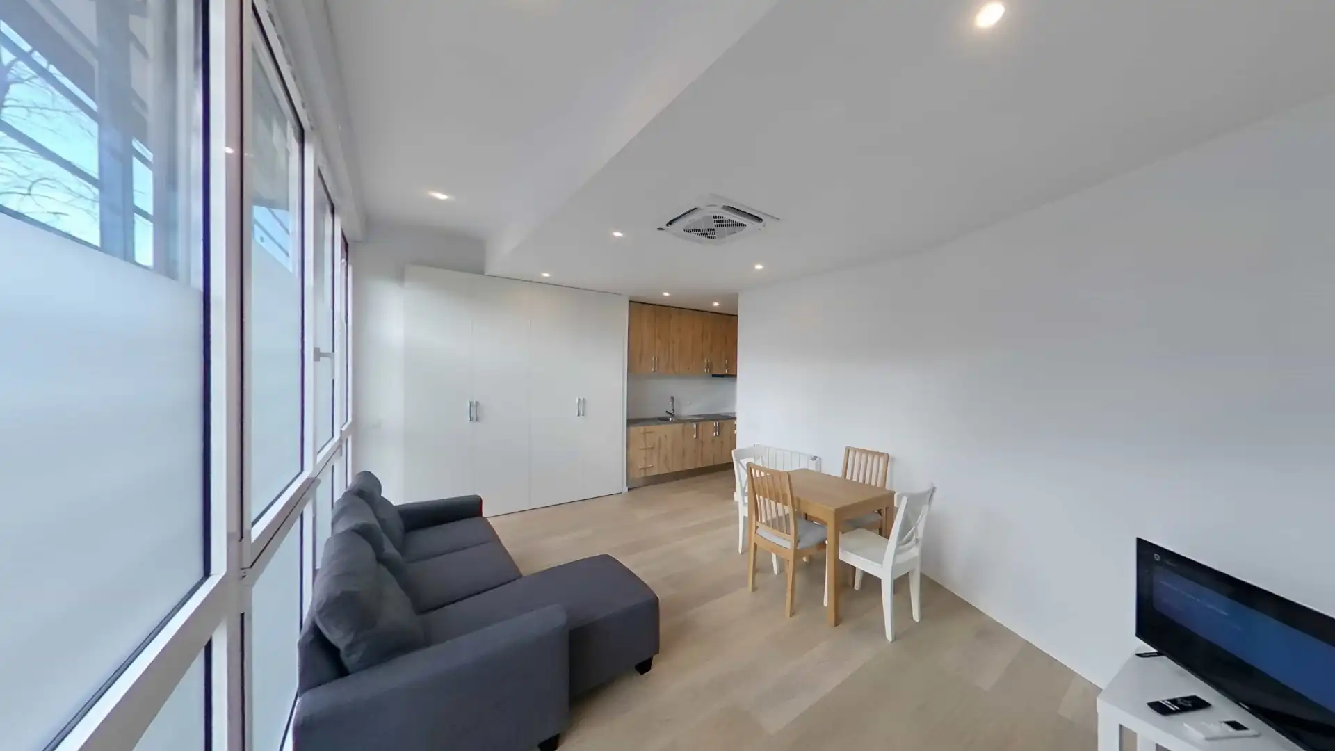 Sala d'estar de Pis de lloguer en  Madrid Capital amb Aire condicionat, Calefacció i Moblat